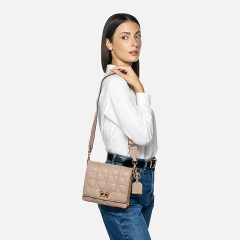 Cross-body bag VERIANA WOMAN Light Taupe - image number 5 | GEOX