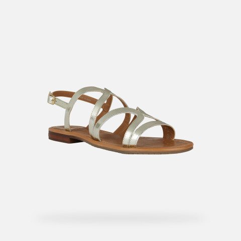 flat sandals SOZY S WOMAN Light Gold - image number 2 | GEOX