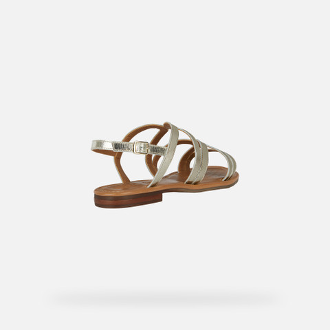 flat sandals SOZY S WOMAN Light Gold - image number 4 | GEOX