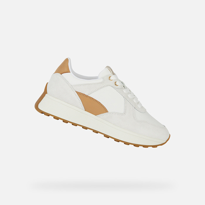Low top sneakers AMABEL WOMAN Off White/Terracotta | GEOX