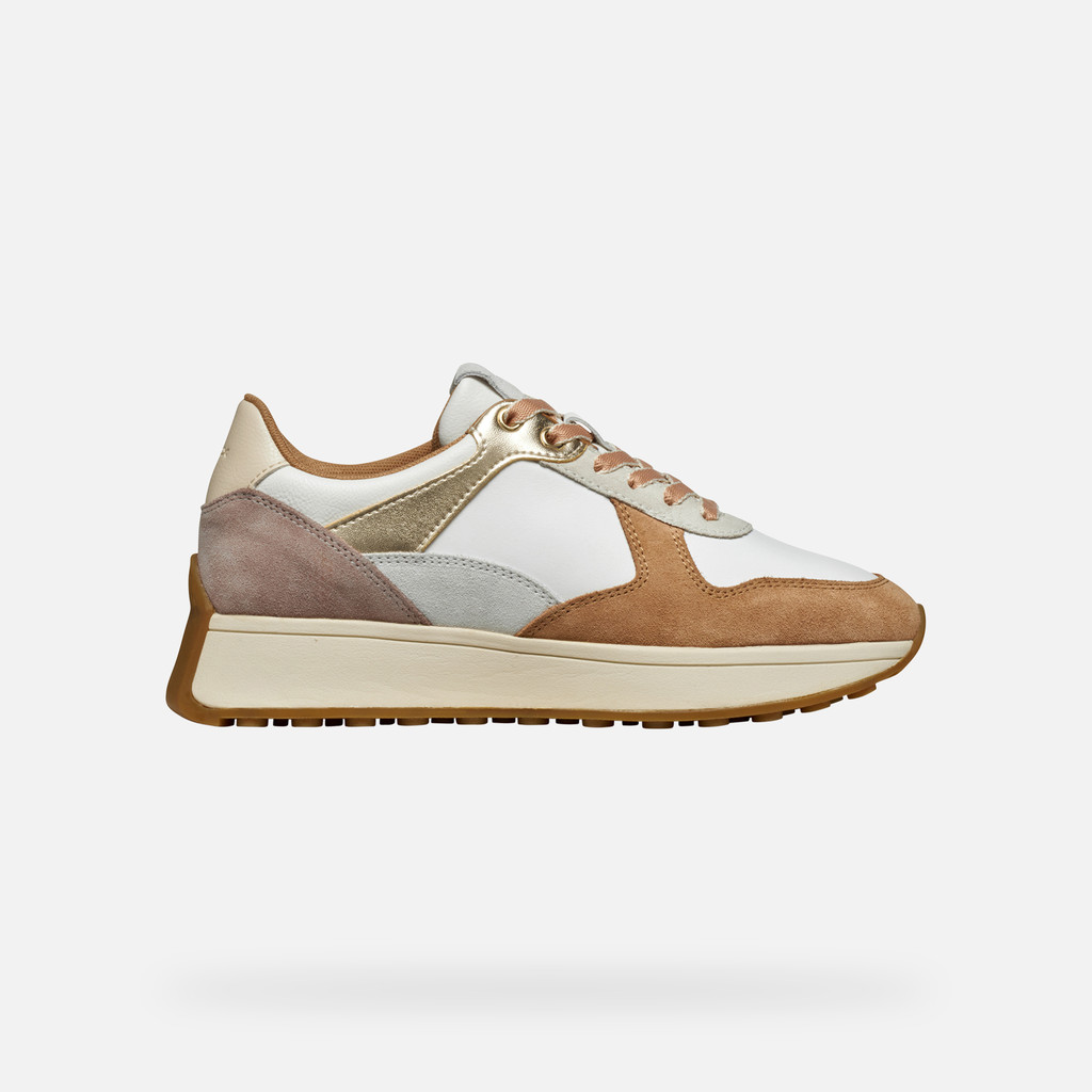 Low top sneakers AMABEL WOMAN Off White/Apricot - image number 1 | GEOX