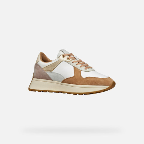 Low top sneakers AMABEL WOMAN Off White/Apricot - image number 2 | GEOX