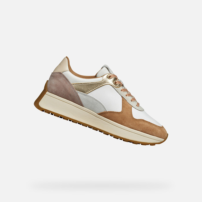 Low top sneakers AMABEL WOMAN Off White/Apricot | GEOX