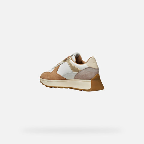 Low top sneakers AMABEL WOMAN Off White/Apricot - image number 3 | GEOX