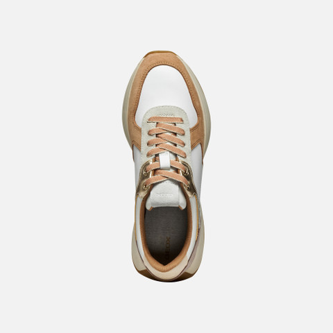 Low top sneakers AMABEL WOMAN Off White/Apricot - image number 5 | GEOX