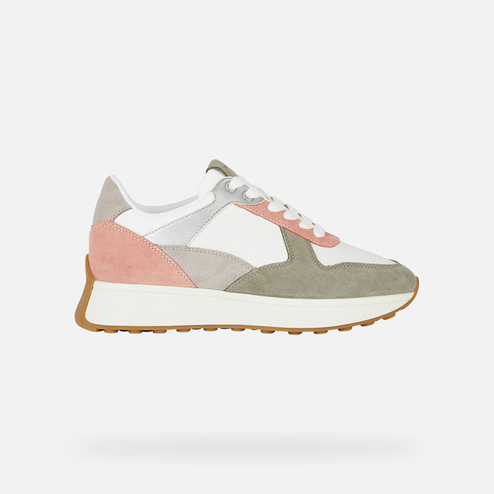 Low top sneakers AMABEL WOMAN Peach/White | GEOX