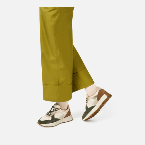 Low top sneakers AMABEL WOMAN Light taupe/Papyrus - image number 2 | GEOX