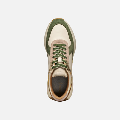 Low top sneakers AMABEL WOMAN Light taupe/Papyrus - image number 5 | GEOX