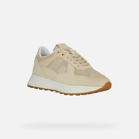 Low Top Sneakers AMABEL WOMAN Sand - image number 2 | GEOX