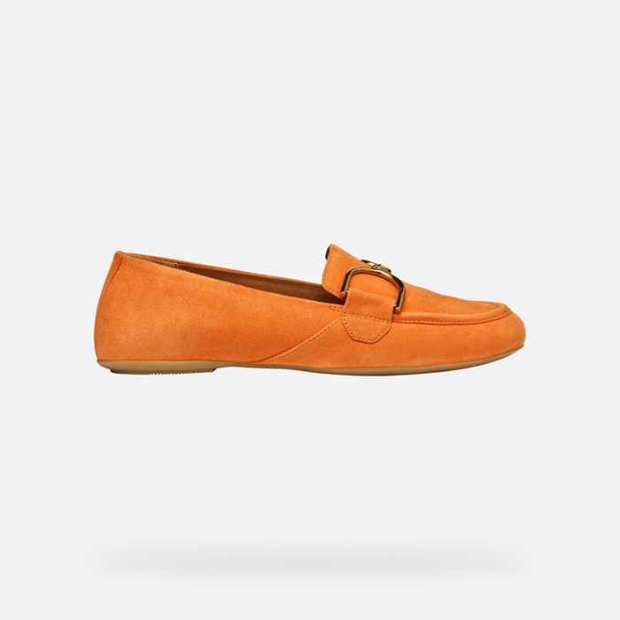 Leather loafers PALMARIA WOMAN Orange | GEOX