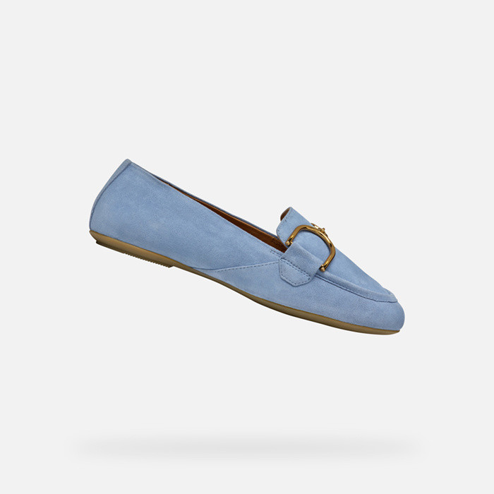 Suede loafers PALMARIA WOMAN Light Blue | GEOX