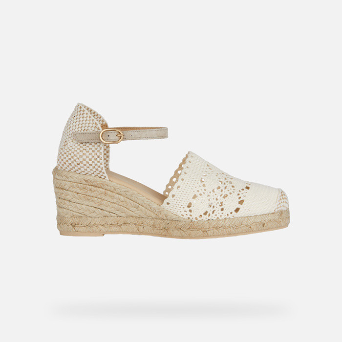 Wedge sandals GELSA LOW WOMAN Light Taupe | GEOX