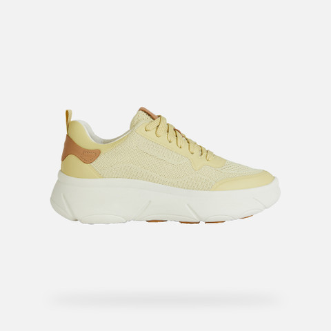 platform trainers NEBULA 2.0 X WOMAN Light Yellow - image number 1 | GEOX