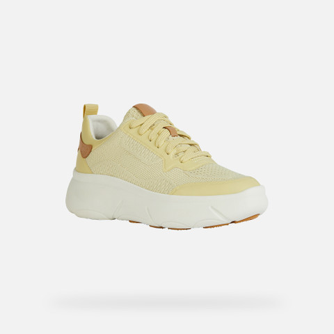 platform trainers NEBULA 2.0 X WOMAN Light Yellow - image number 2 | GEOX