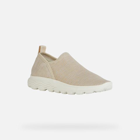 fabric sneakers SPHERICA WOMAN Light Taupe - image number 2 | GEOX