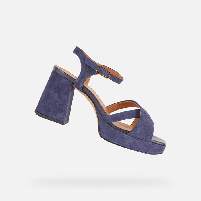 Sandales à talons hauts SOLEDEA FEMME Bleu marine | GEOX