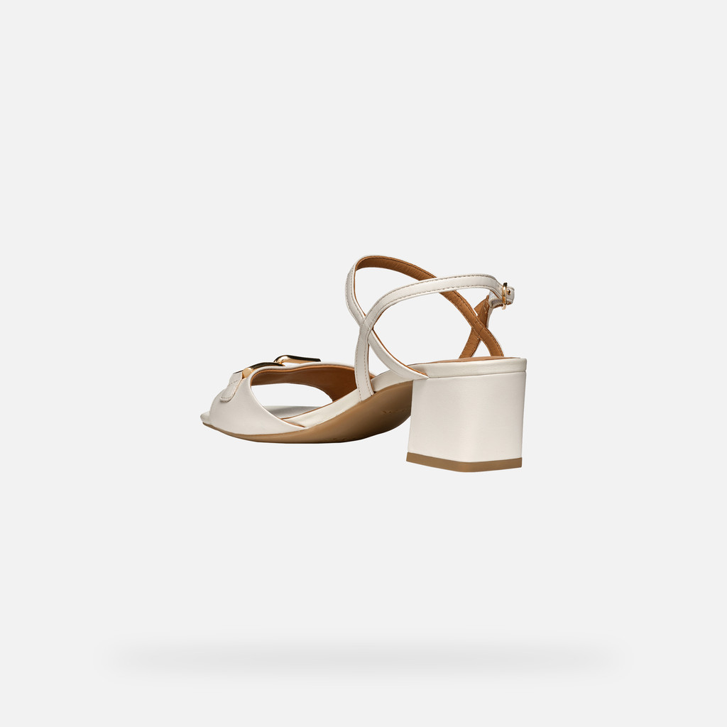 Medium-heeled sandals NEW ERAKLIA 50 WOMAN Light Sand - image number 3 | GEOX