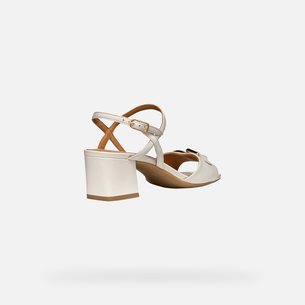 Medium-heeled sandals NEW ERAKLIA 50 WOMAN Light Sand - image number 4 | GEOX