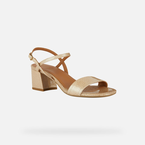 medium-heeled sandals NEW ERAKLIA 50 WOMAN Peach - image number 2 | GEOX