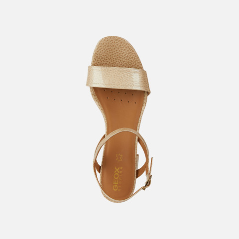 medium-heeled sandals NEW ERAKLIA 50 WOMAN Peach - image number 5 | GEOX