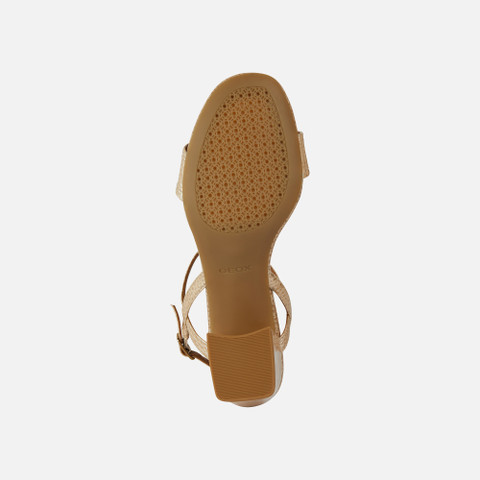 medium-heeled sandals NEW ERAKLIA 50 WOMAN Peach - image number 6 | GEOX