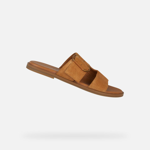 Geox NAILEEN Mules Cognac pour Femme Geox