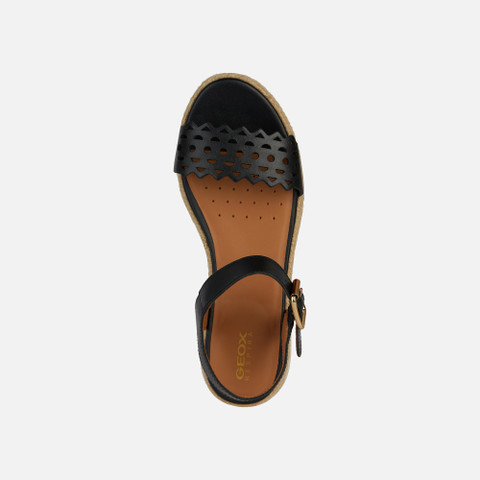 platform sandals EOLIE WOMAN Black - image number 5 | GEOX