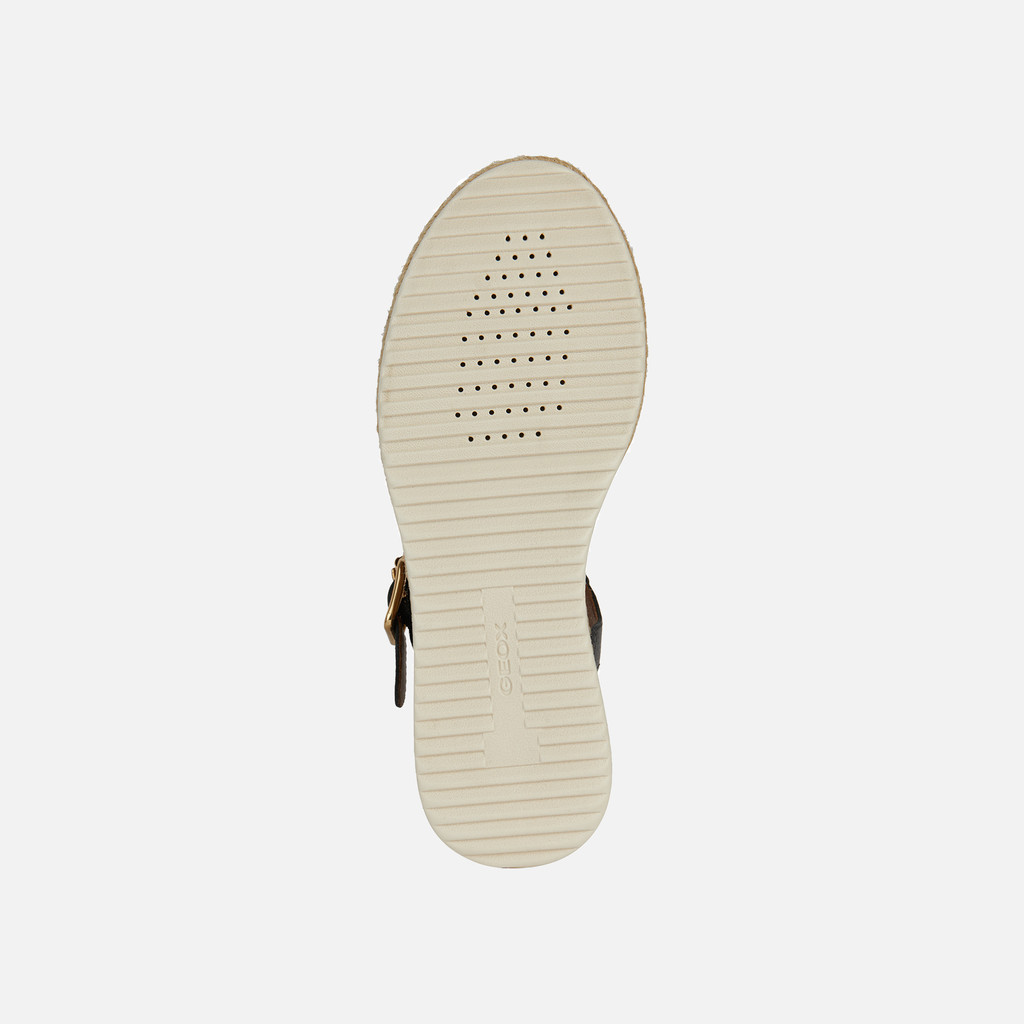 platform sandals EOLIE WOMAN Black - image number 6 | GEOX