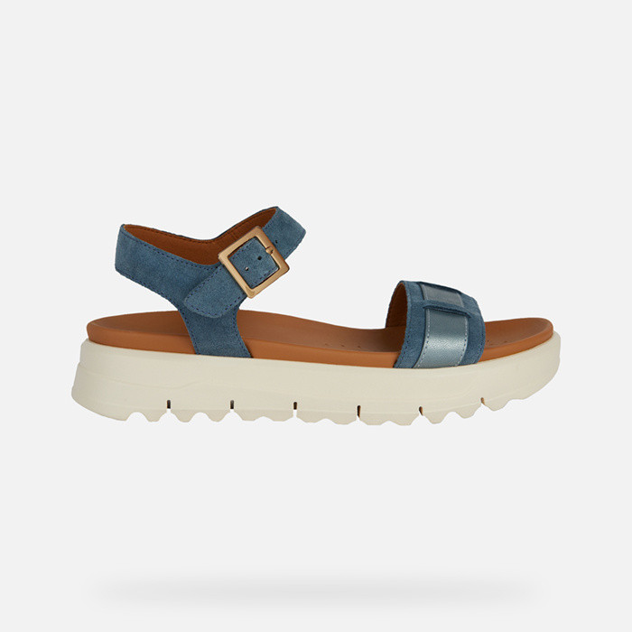 Sandálias de plataforma XAND 2.1S MULHER Azul acinzentado | GEOX