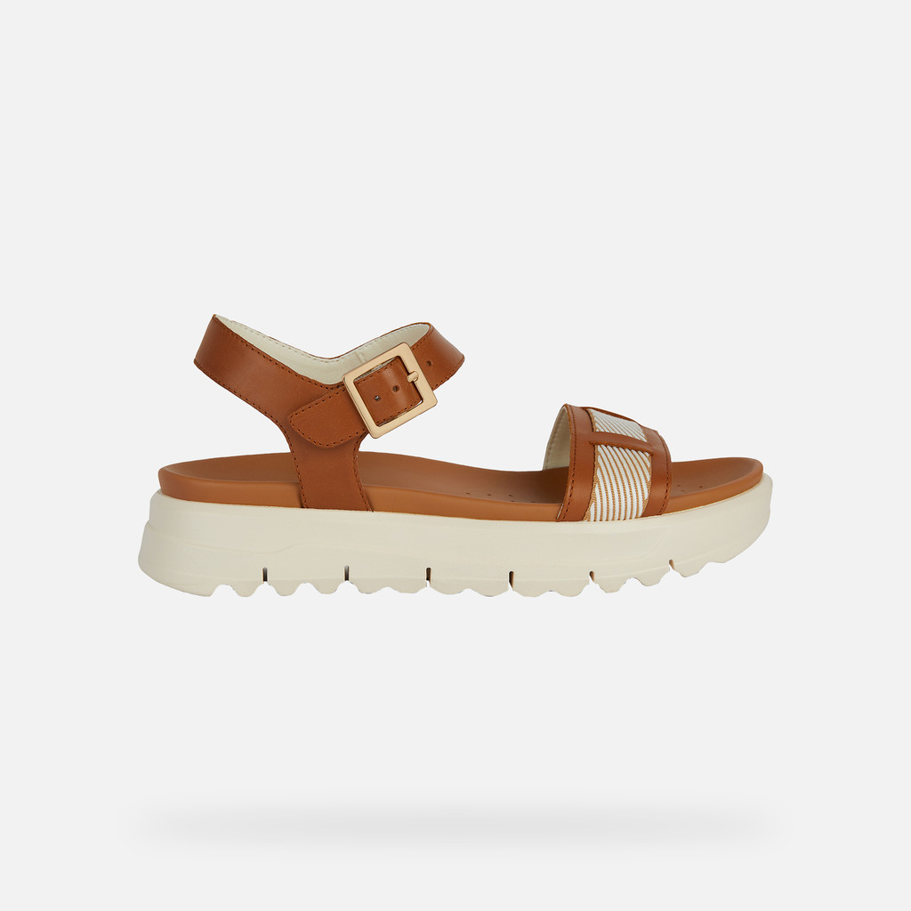 Geox® XAND 2.1S: Women's ochre Platform Sandals | Geox®