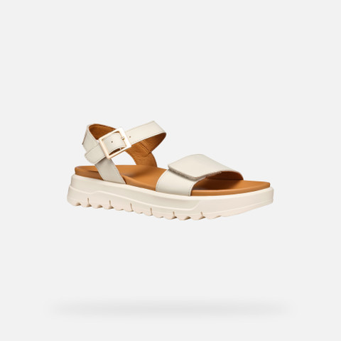 flat sandals XAND 2.1S WOMAN Light Sand - image number 2 | GEOX