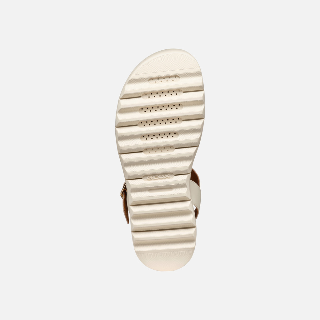 flat sandals XAND 2.1S WOMAN Light Sand - image number 6 | GEOX