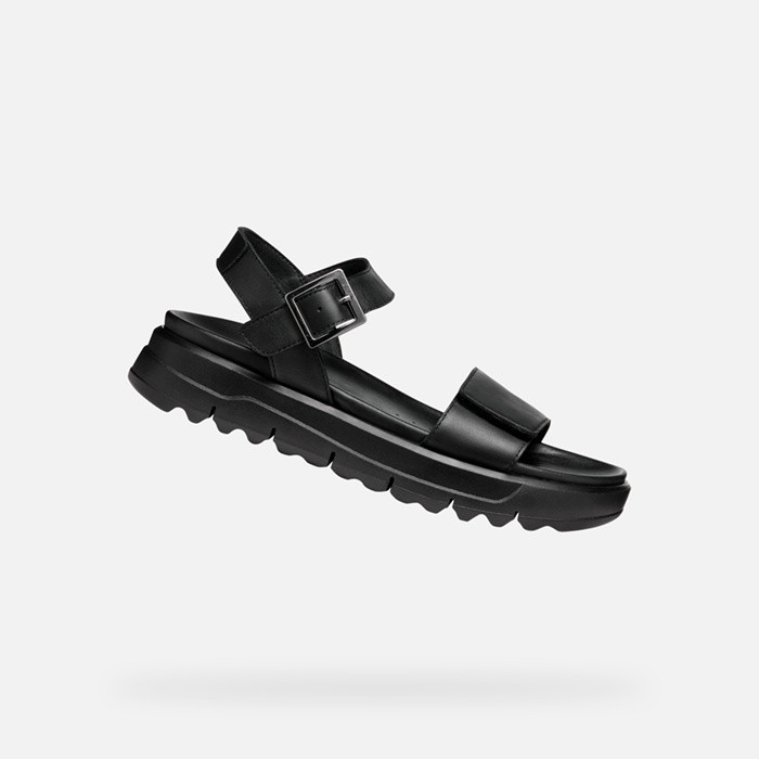 Flat sandals XAND 2.1S WOMAN Black | GEOX