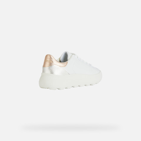 Low Top Sneakers SPHERICA EC4.1 WOMAN White/Rose Gold - image number 4 | GEOX