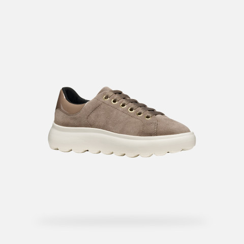Low top sneakers SPHERICA EC4.1 WOMAN Taupe - image number 2 | GEOX