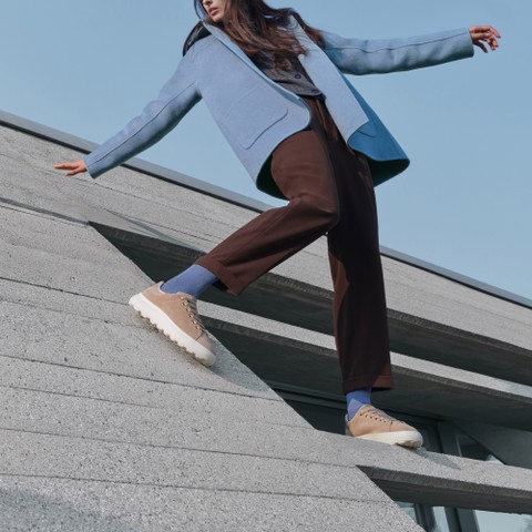 Baskets basse SPHERICA EC4.1 FEMME Vieux rose/Taupe - image number 1 | GEOX