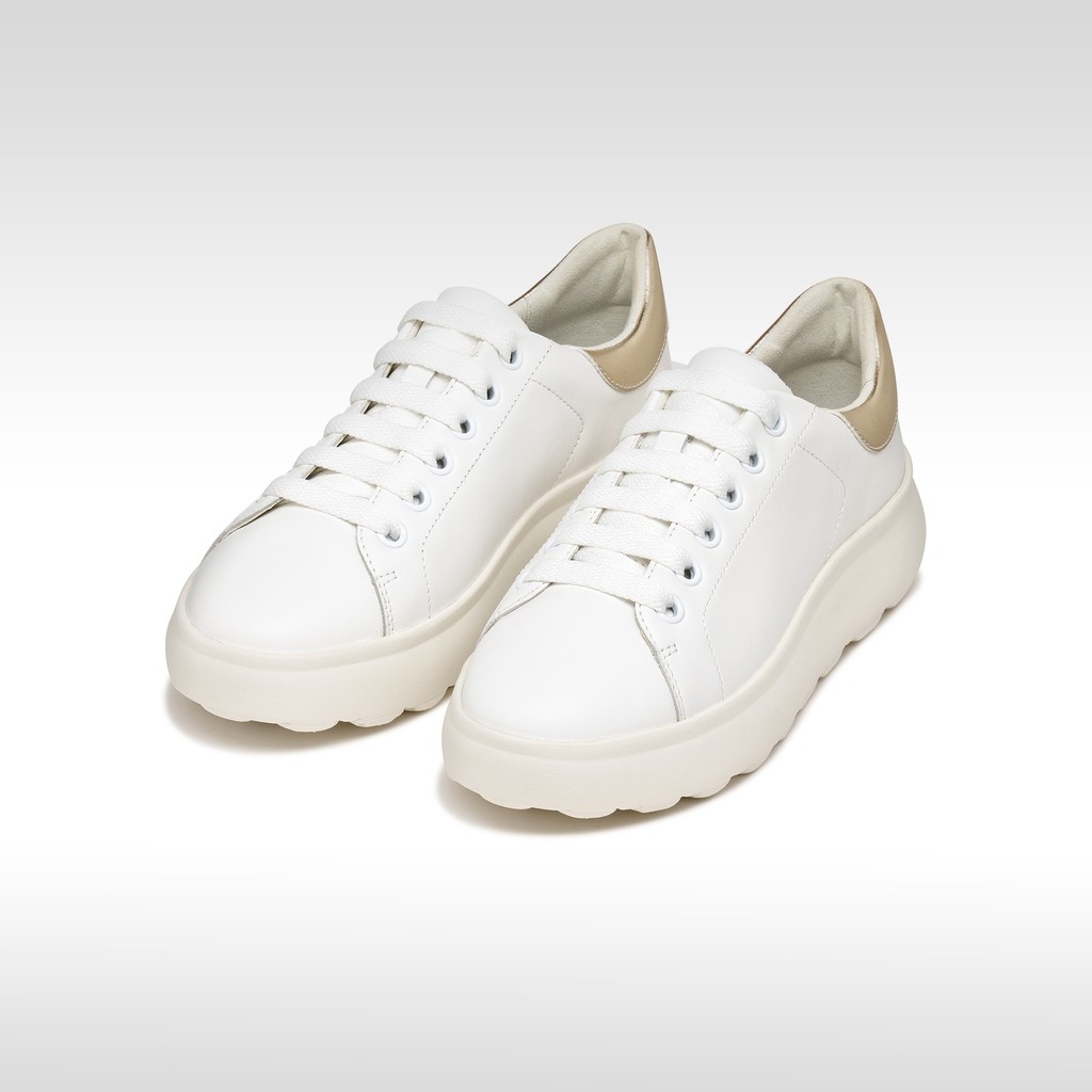 Sneakers basse SPHERICA EC4.1 DONNA Bianco/Oro chiaro - image number 2 | GEOX