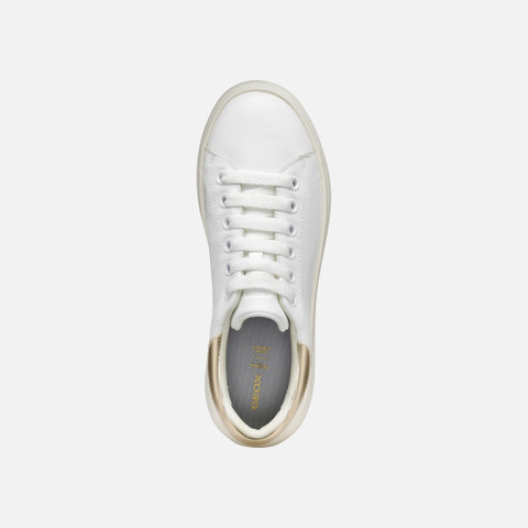 Low top sneakers SPHERICA EC4.1 WOMAN White/Light Gold - image number 5 | GEOX