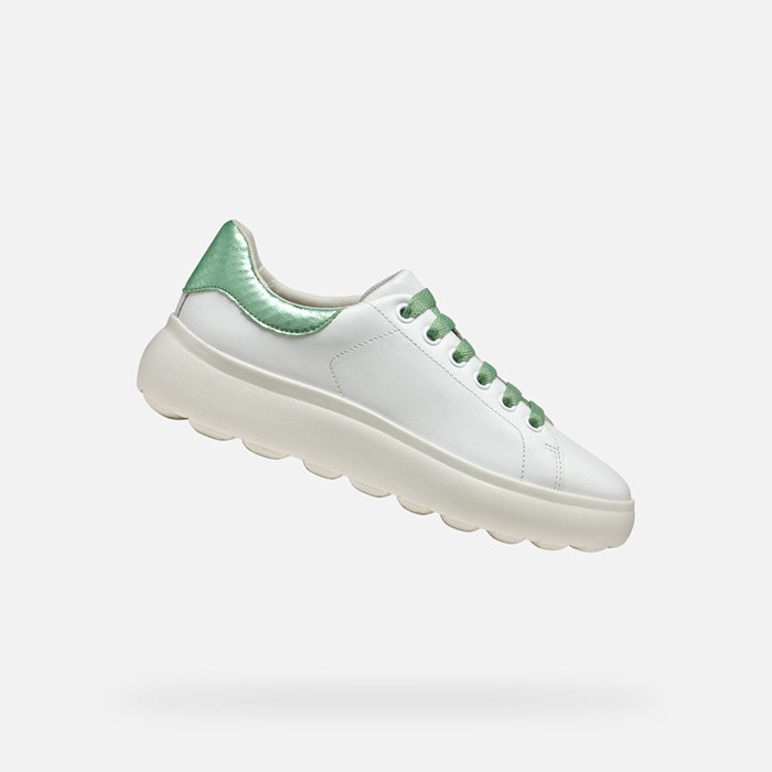 Low top sneakers SPHERICA EC4.1 WOMAN White/Mint | GEOX