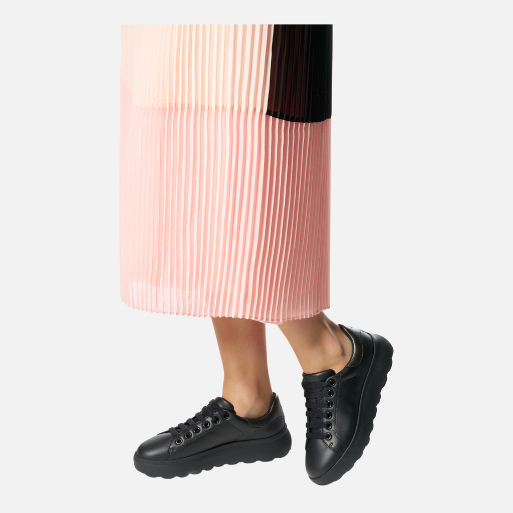 Low top sneakers SPHERICA EC4.1 WOMAN Black/Gun - image number 2 | GEOX