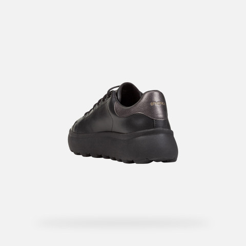 Low top sneakers SPHERICA EC4.1 WOMAN Black/Gun - image number 4 | GEOX