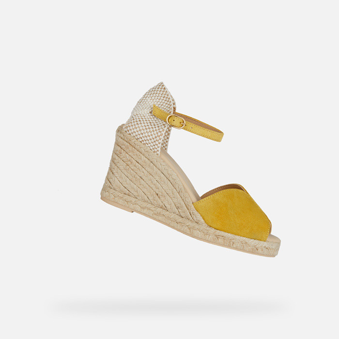 Wedge sandals GELSA WOMAN Yellow | GEOX