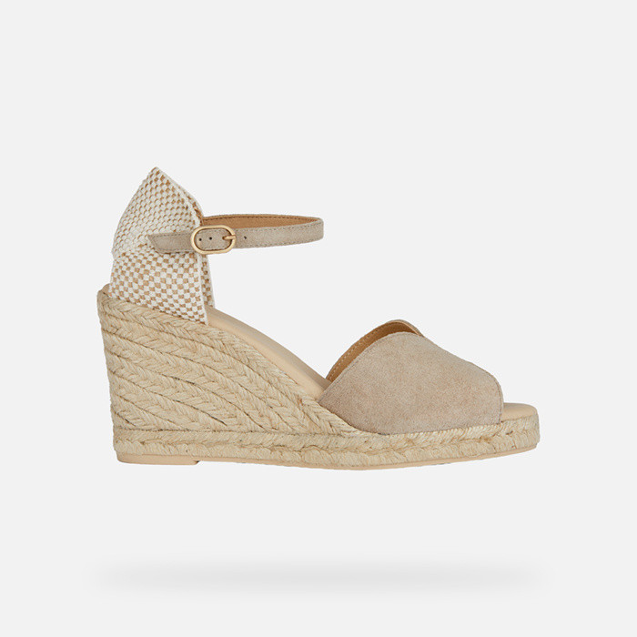 Wedge sandals GELSA WOMAN Light Taupe | GEOX