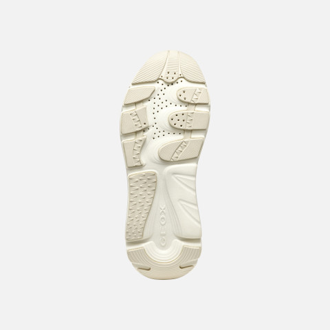 Platform trainers DIAMANTA WOMAN White/Light Taupe - image number 5 | GEOX