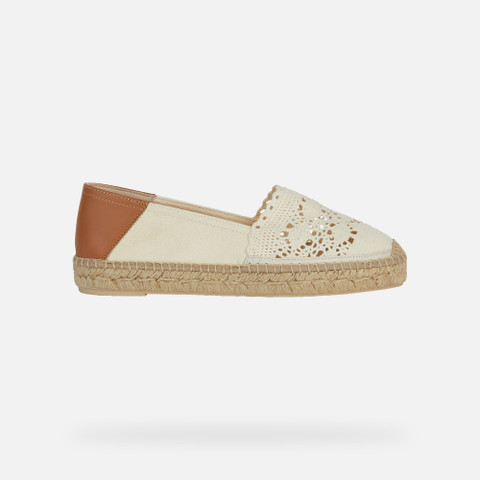 Espadrilles LAMPEDUSA WOMAN Light Taupe - image number 1 | GEOX