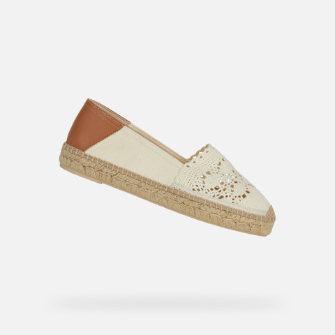 Espadrilles LAMPEDUSA WOMAN Light Taupe - image number 0 | GEOX