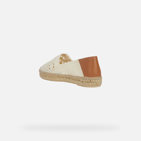 Espadrilles LAMPEDUSA WOMAN Light Taupe - image number 3 | GEOX