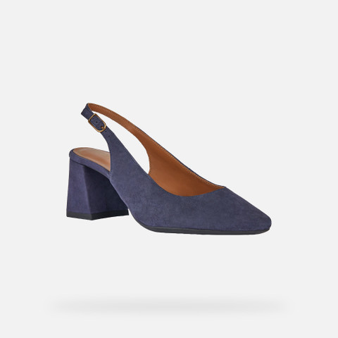 slingbacks with medium-high heels GISELDA WOMAN Navy - image number 2 | GEOX