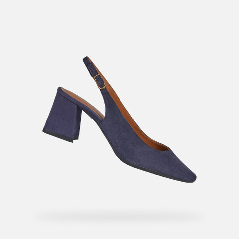 slingbacks with medium-high heels GISELDA WOMAN Navy - image number 0 | GEOX