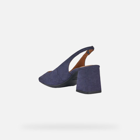 slingbacks with medium-high heels GISELDA WOMAN Navy - image number 3 | GEOX